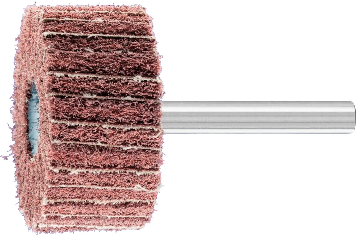 Picture of Pferd Polinox® Mounted Flap Wheel, 1-1/2" X 2, 180 Grit, Interleaved, 1/4" Shank, Ao